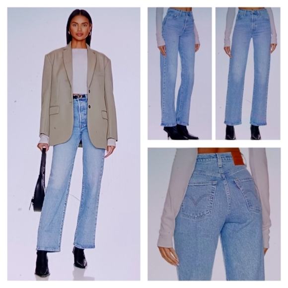 Levi Ribcage Straight Leg GUC Size 32 x 27 J1470 - Picture 1 of 9